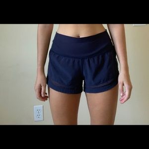 Navy Lululemon Athletic shorts